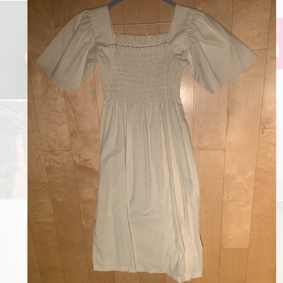 Lisa Says Gah - Toni Dress In Oat Linen - Picture 5 of 5